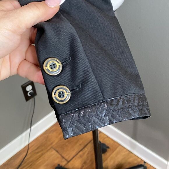 Just Cavalli Wool Black Two Button Women's Blazer US 8 medium IT 44 - Picture 12 of 15